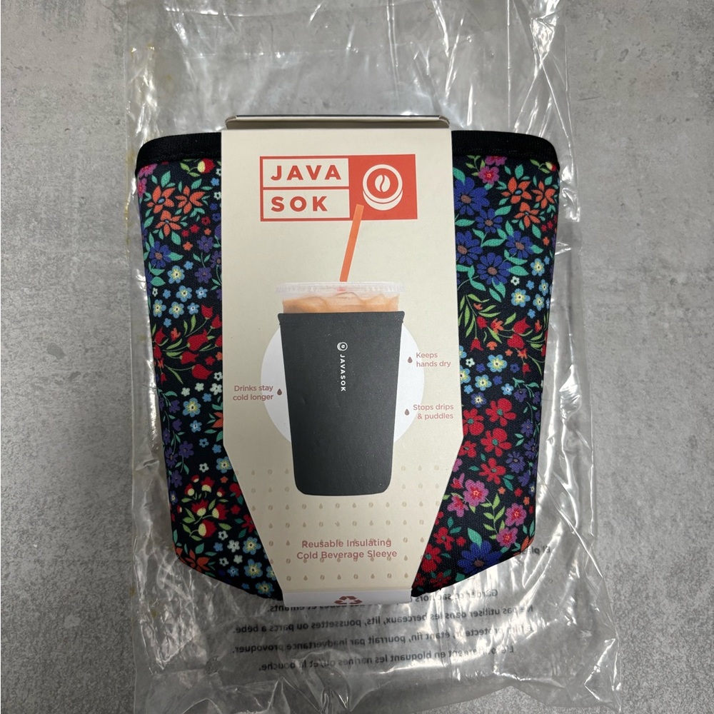 🚫SOLD🚫Floral Insulated Beverage Sleeve